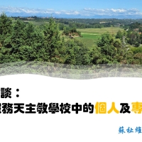 在服務天主教學校中的個人及專業成長